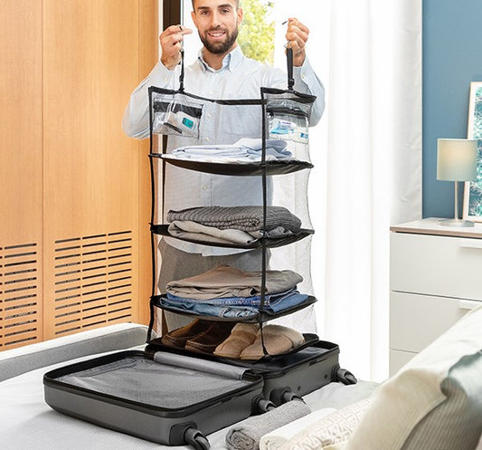 Draagbare en opvouwbare organizer voor bagage