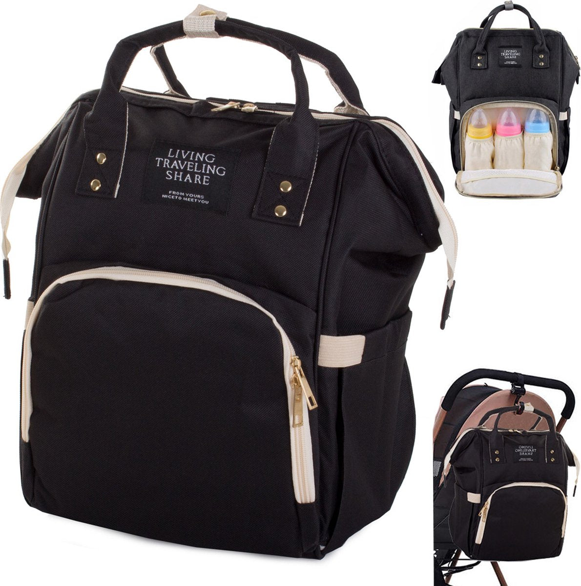 Luiertas - rugzak - verzorgingstas baby - blauw