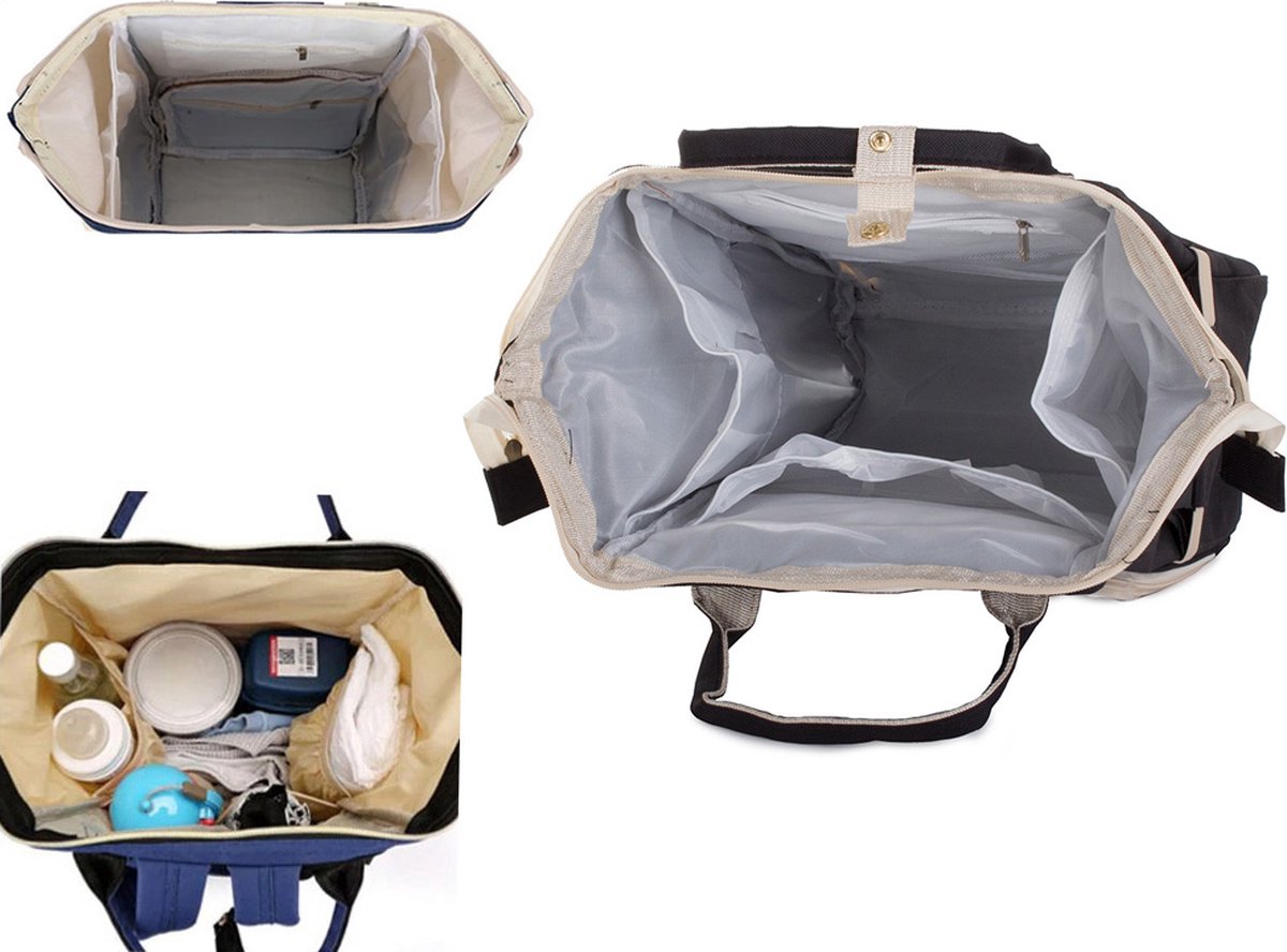 Luiertas - rugzak - verzorgingstas baby - blauw