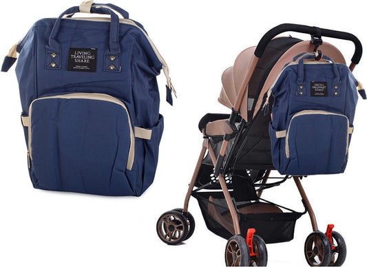 Luiertas - rugzak - verzorgingstas baby - blauw