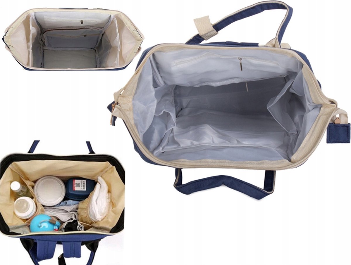 Luiertas - rugzak - verzorgingstas baby - blauw