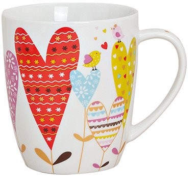 3 x Mok met Hartjes | Liefdevolle Koffiemok