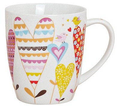 3 x Mok met Hartjes | Liefdevolle Koffiemok