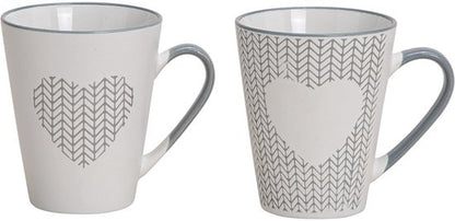 3 x Mok met Hartjes | Liefdevolle Koffiemok