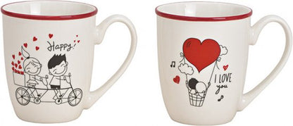 3 x Mok met Hartjes | Liefdevolle Koffiemok