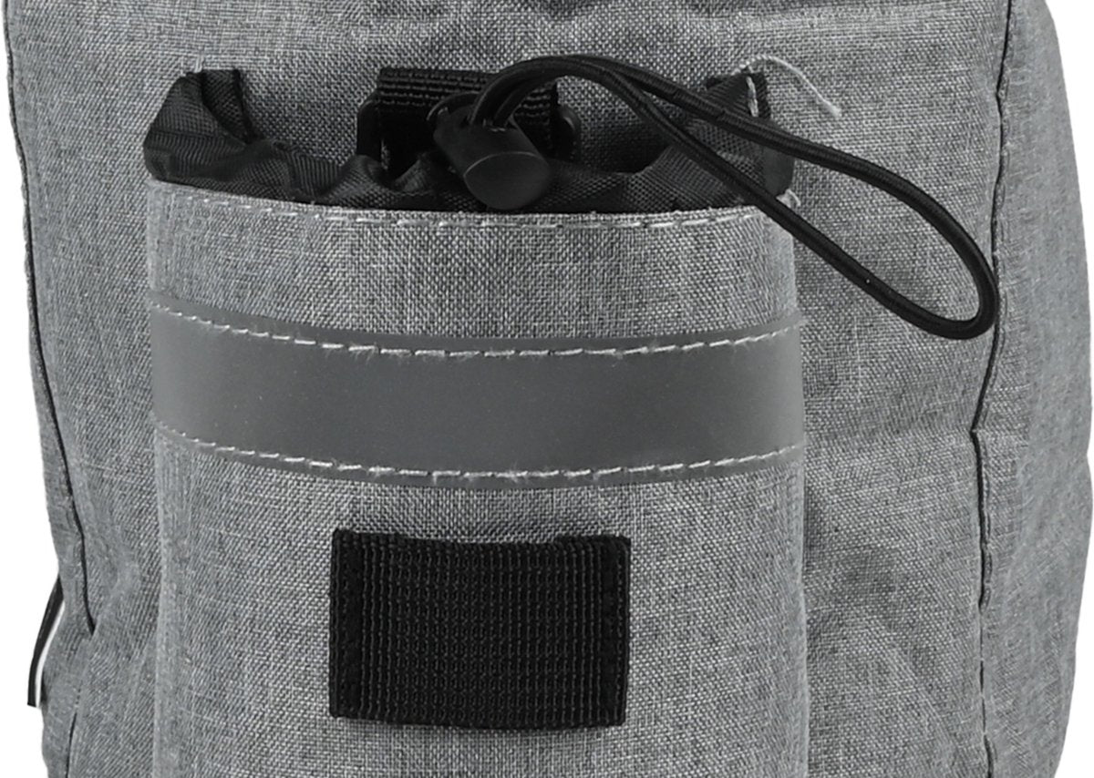 Lastpak Fiets Koeltas - 38 x 15.5 x 16 cm - 7 liter - Belastbaar tot 6 kilo - Grijs