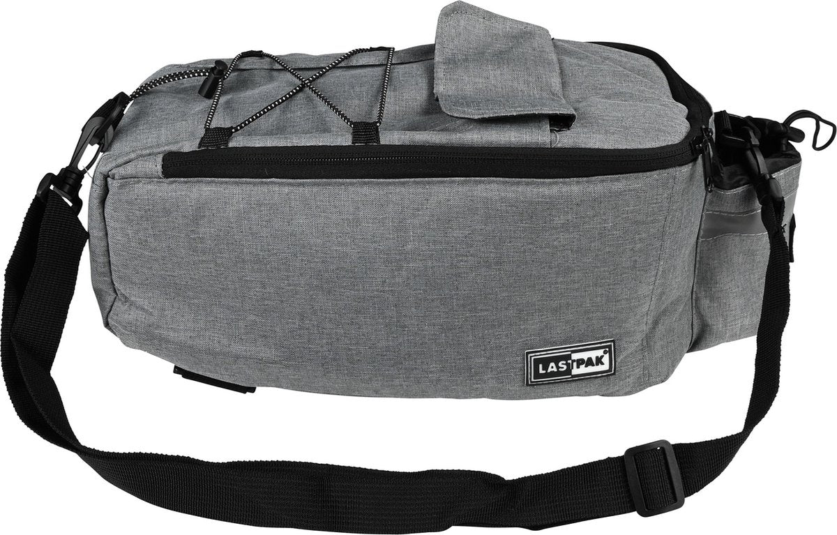 Lastpak Fiets Koeltas - 38 x 15.5 x 16 cm - 7 liter - Belastbaar tot 6 kilo - Grijs