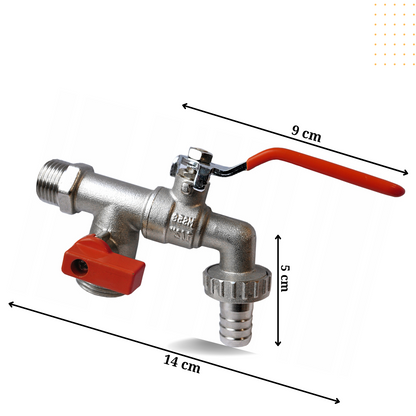 Tapkraan met dubbele klep 1 / 2x3 / 4x3 / 4